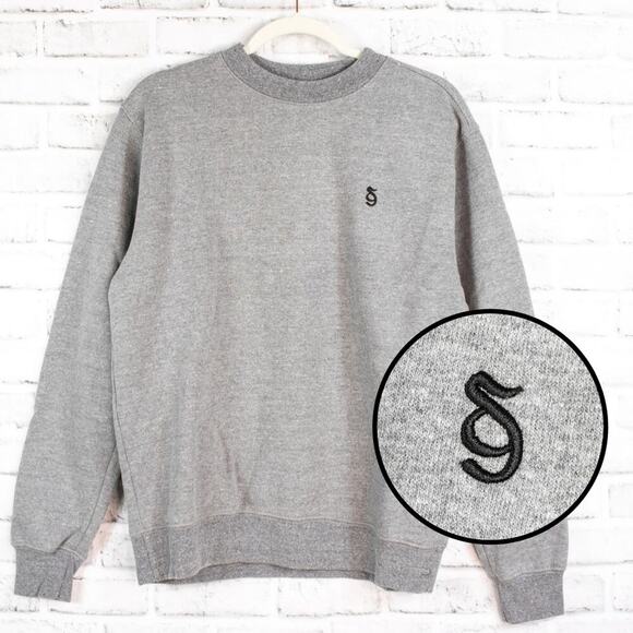 Spiritual Gangster Heather Gray Monogram Embroidered Pullover Sweatshirt XXL 2XL - Picture 1 of 7
